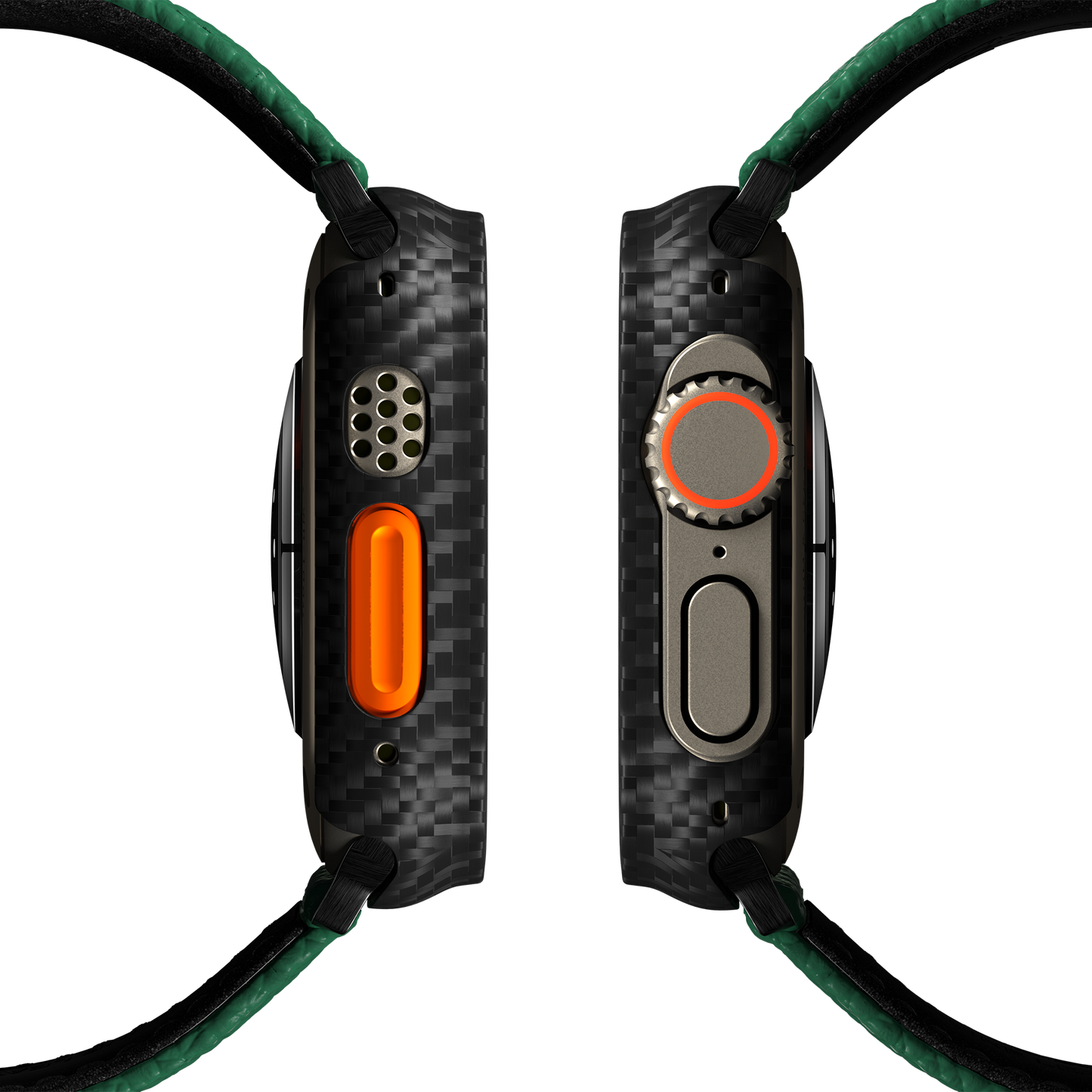 Togo Leather Apple Watch Strap - british green