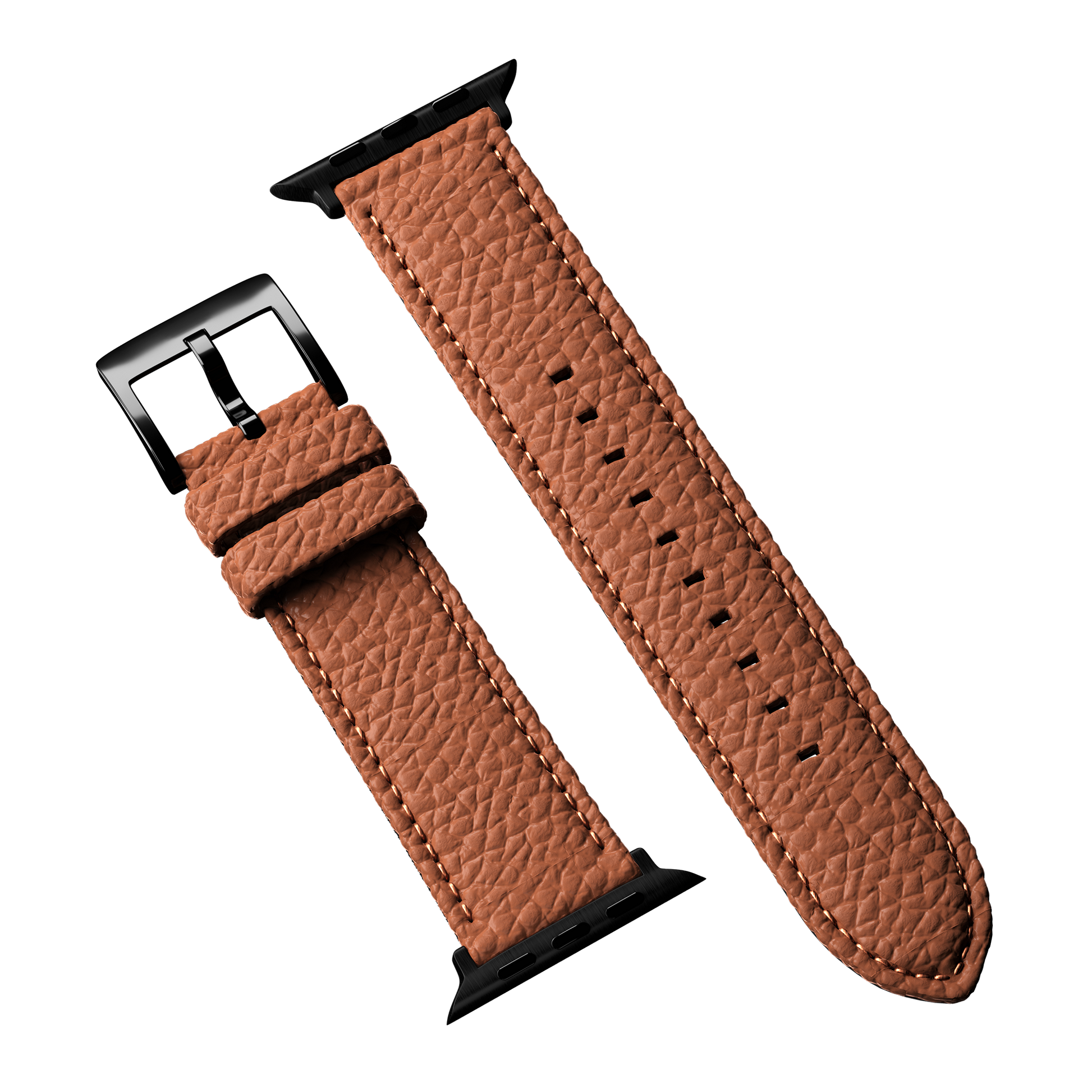Togo Leather Apple Watch Strap - elcuzn brown