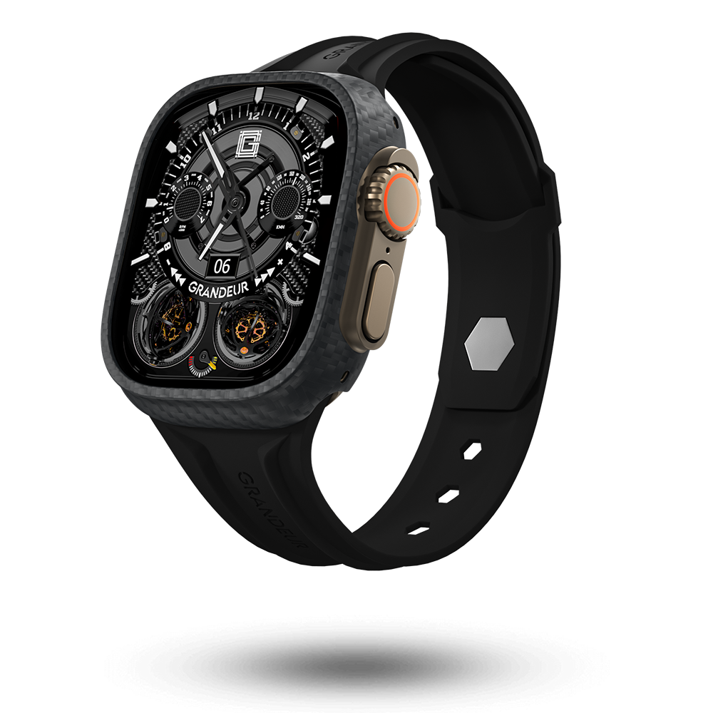 Carbon Fiber Case - Black Straps