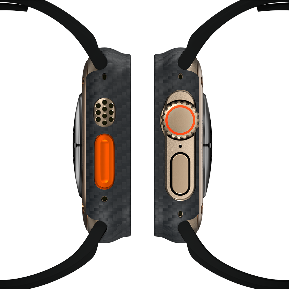 Carbon Fiber Case - Black Straps