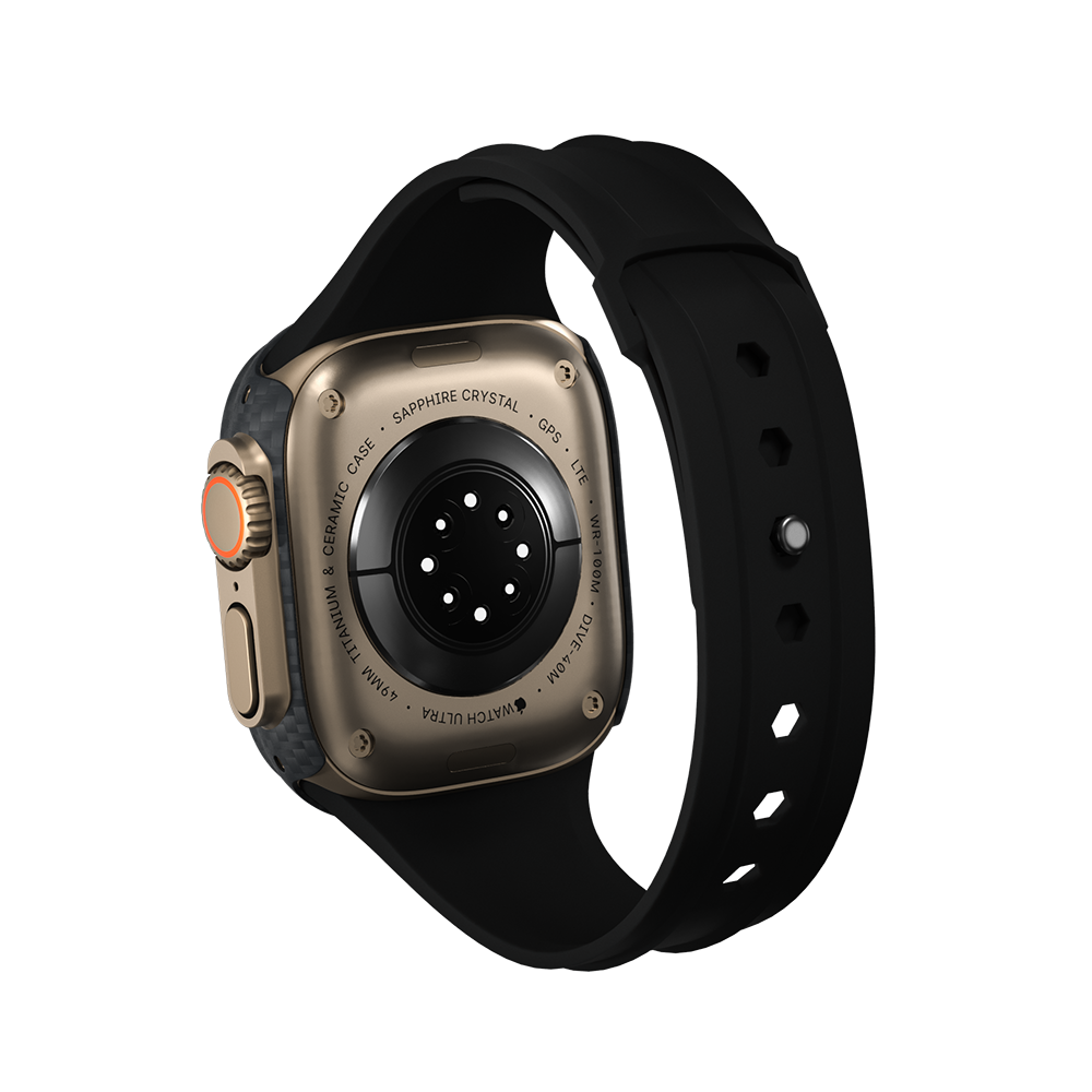 Carbon Fiber Case - Black Straps