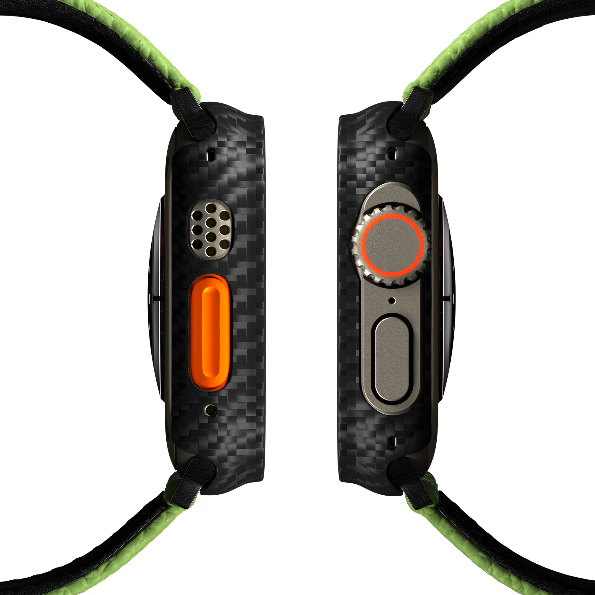 Togo Leather Apple Watch Strap - apple green