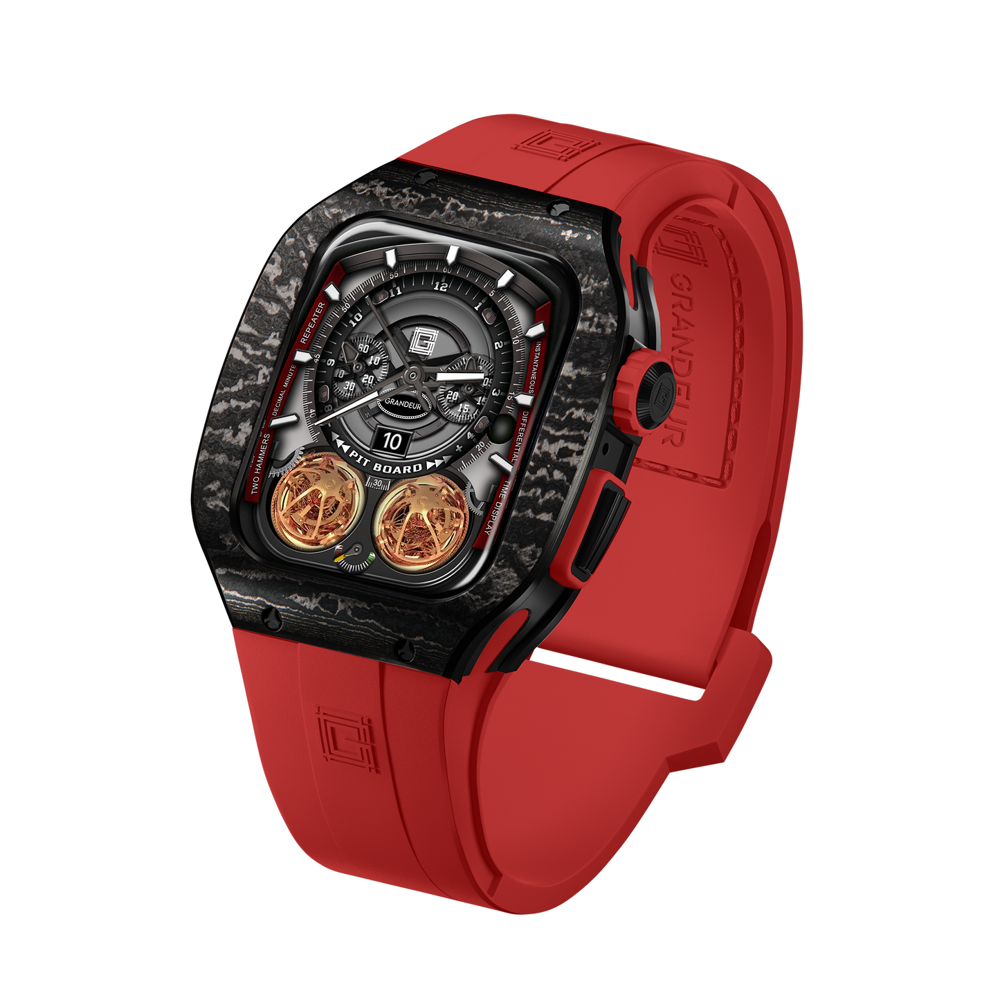 Carbon fiber – Red Strap