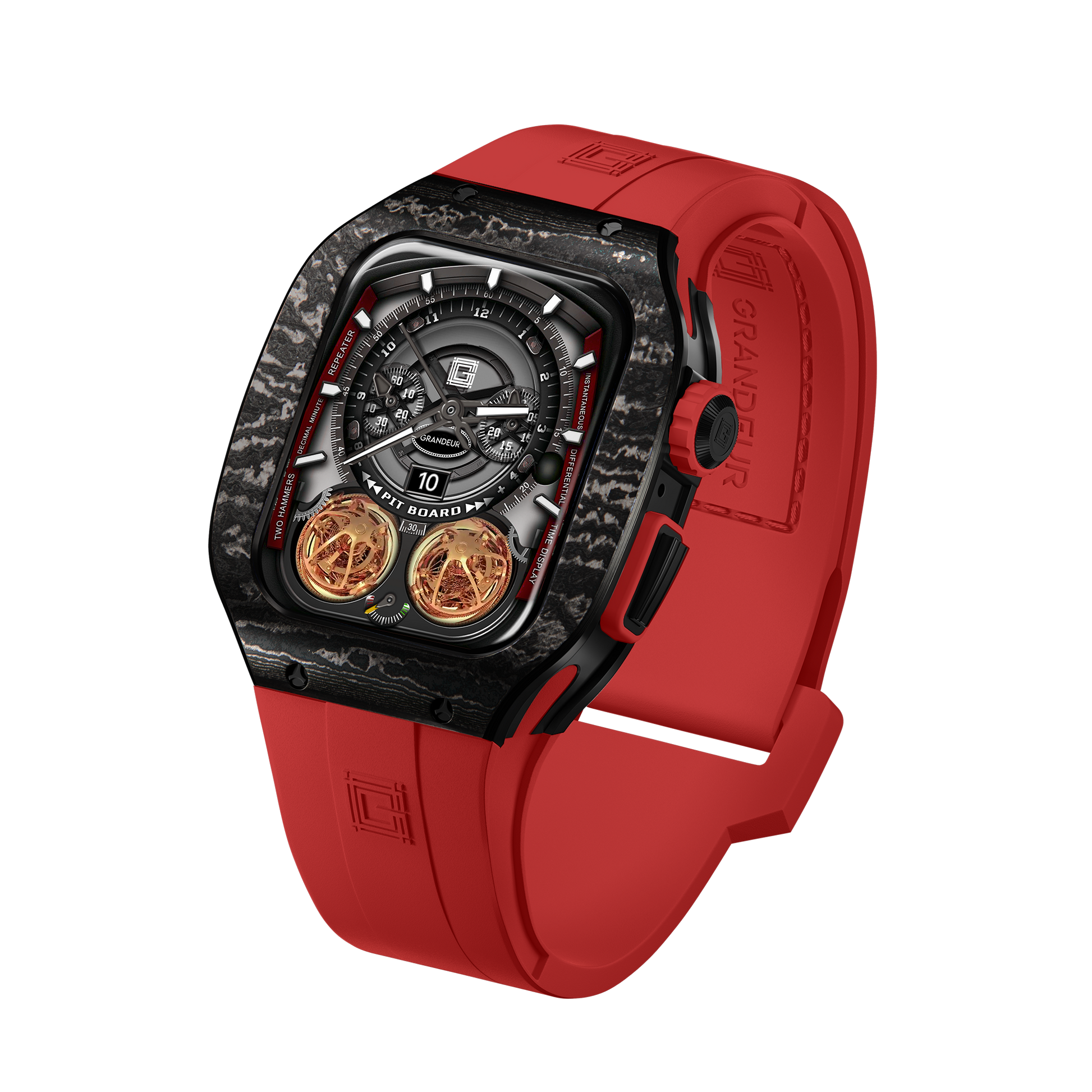 Carbon fiber – Red Strap