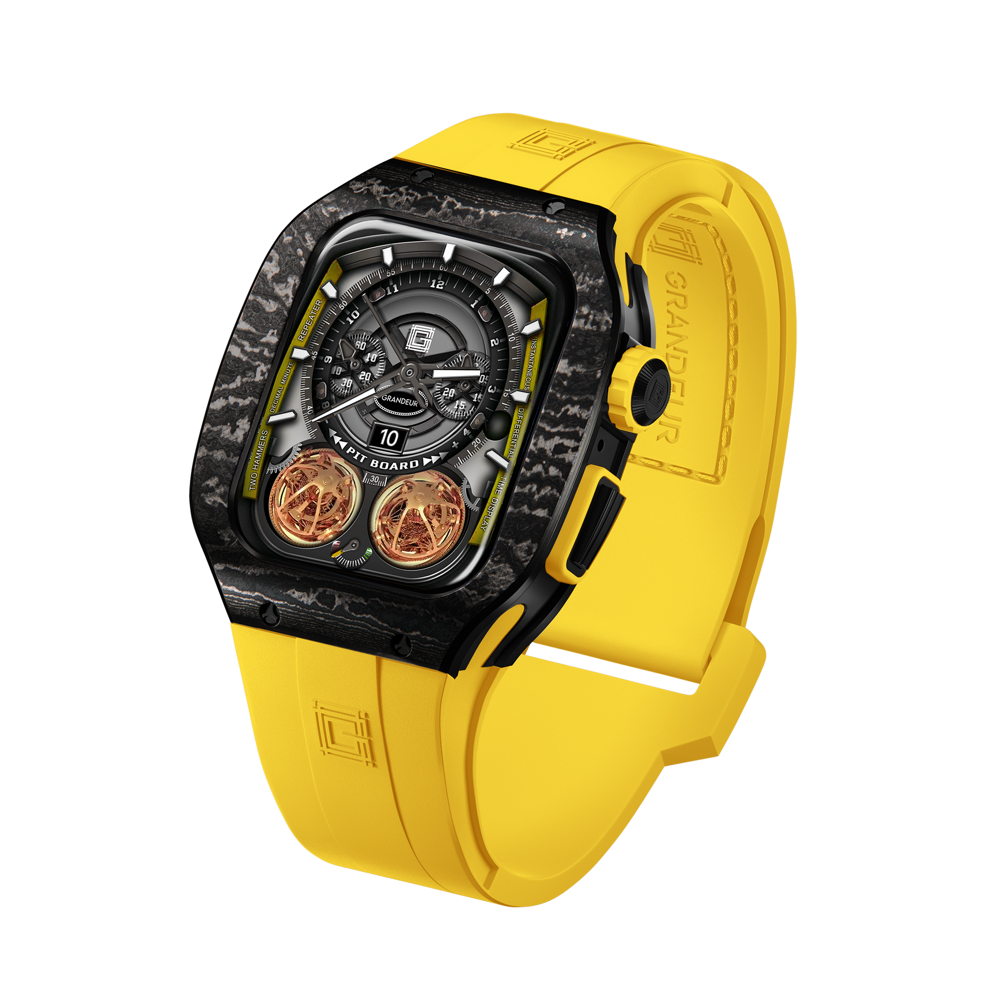 Carbon fiber – Yellow Strap