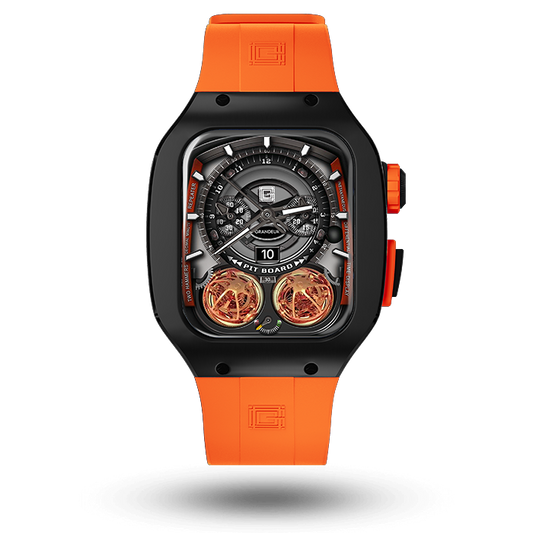 Titanium – Orange Strap
