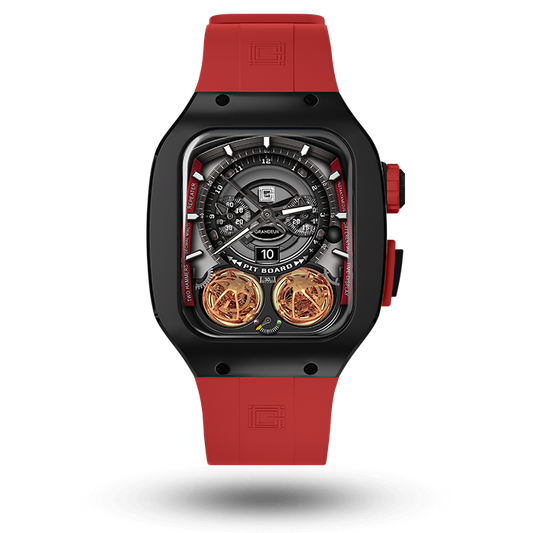 Titanium – Red Strap