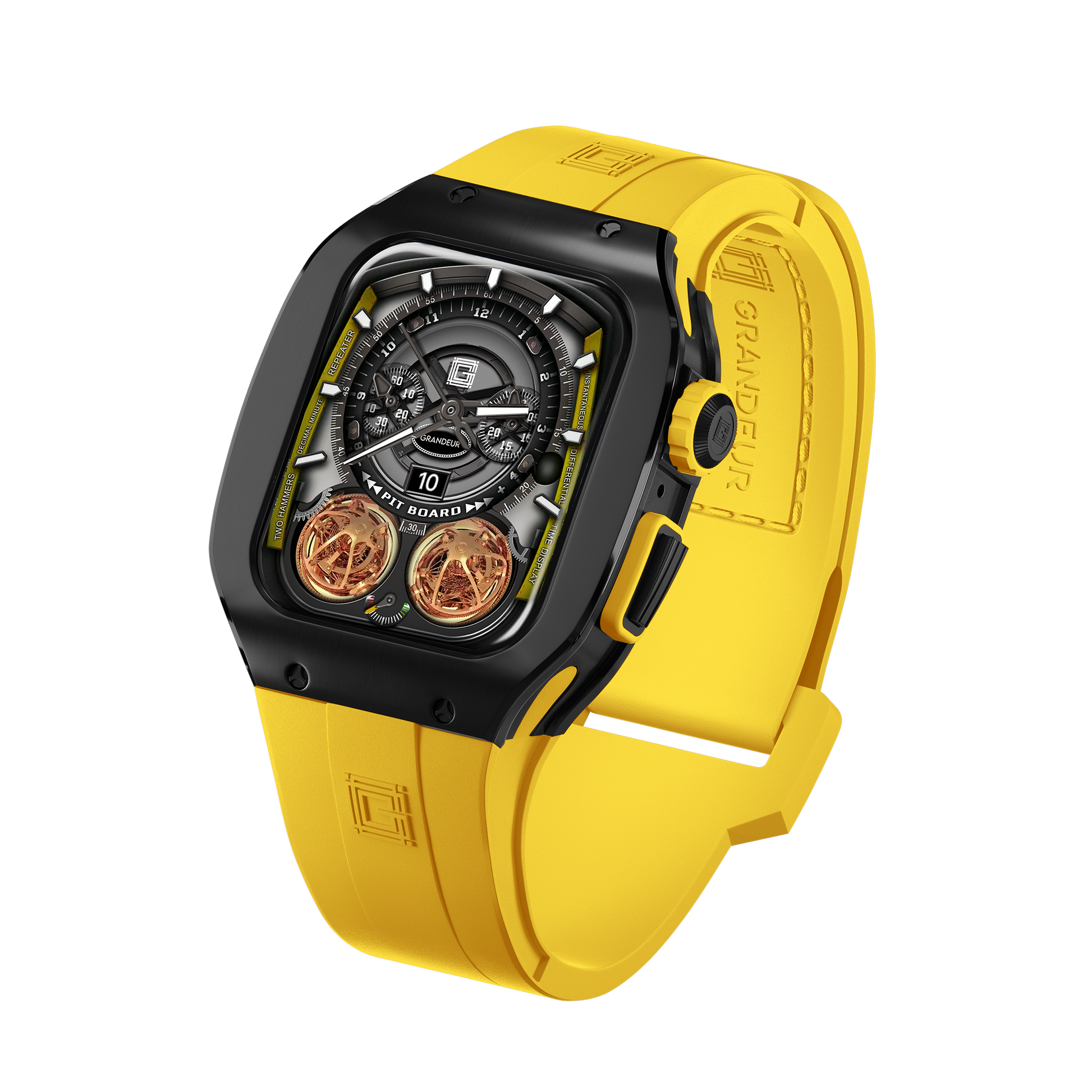 Titanium – Yellow Strap