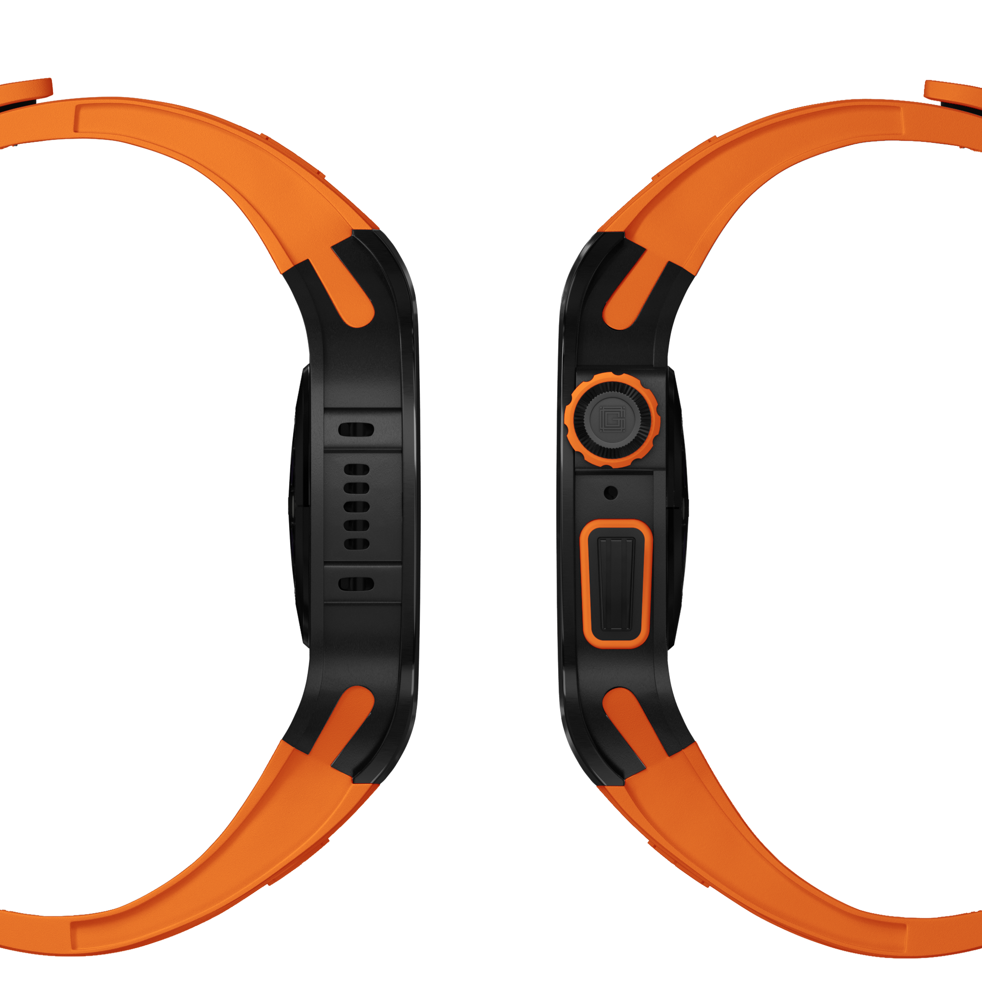 Titanium – Orange Strap
