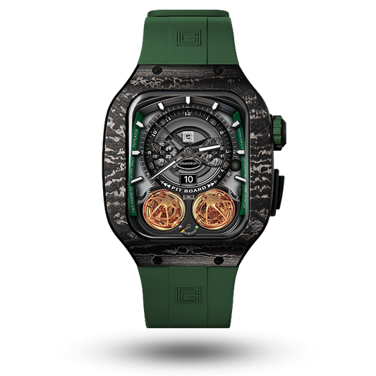 Carbon fiber – Green Strap