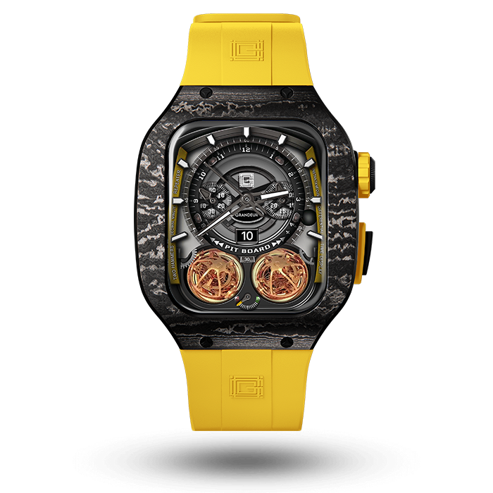 Carbon fiber – Yellow Strap